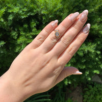 10k Rose Gold Victorian Genuine Natural Aquamarine Ring Size 5 Jewelry (#J6775)