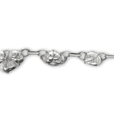 Sterling Kalo Leaf Necklace Handwrought Jewelry by Bjarne Axness (#J6827)