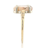 10k Yellow Gold 2.69 Carat Genuine Natural Gold Vein Quartz Ring Size 8 (#J6940)