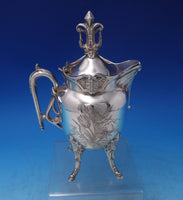 Wilcox Co Silverplate Demitasse Pot with Birds and Flowers 8 1/4" Tall (#7111)