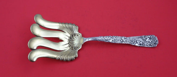 Vine by Tiffany Sterling Silver Asparagus Serving Fork GW w/ grapevine 9 3/4"