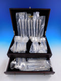 Bridal Bouquet by Alvin Sterling Silver Flatware Set for 8 Service 54 pieces New