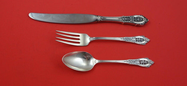 Rose Point by Wallace Sterling Silver Pickle Junior Set 3-pc Knife 7 1/4"