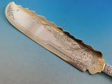 Cluny by Gorham Sterling Silver Ice Cream Slice Gold Wash Brite Cut 10 5/8"