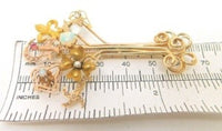 14k and 10k Gold Victorian Stick Pin Collection Tree Brooch Jewelry (#J636)