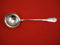 Puiforcat French France Sterling Silver Soup Ladle with Fan Motif 12 1/8"