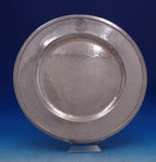 Arts & Crafts by Sturm Sterling Silver Serving Plate Hand Hammered Ohio (#7077)