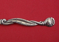 Danish Sterling by Various Makers Sterling Silver Demitasse Spoon w/Leaf, Flower