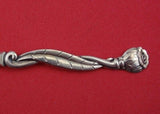 Danish Sterling by Various Makers Sterling Silver Demitasse Spoon w/Leaf, Flower