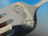 Dahlia by Georg Jensen Sterling Silver Fish Serving Fork Dolphins Pierced 9 1/2"