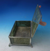 Edward I. Farmer by Farmer Inc. Sterling Silver Dresser Box Jade Quartz (#5576)
