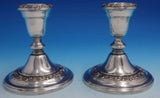 Melrose by Gorham Silverplate Candlestick Pair #YC3002 5" x 4 1/4" (#4798)