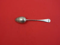 Russian Sterling Silver Teaspoon mark 84=.875 GW frosted brite-cut  6 1/8"