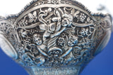Derby Silver Co Silverplate Centerpiece Bowl Raised #1264 Winged Cherubs (#8490)