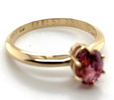 14k Yellow Gold 1.36 Carat Pink Genuine Natural Spinel Solitaire Ring (#J7320)