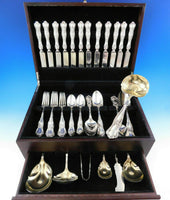 Gothic by Shiebler Sterling Silver Flatware Set for 12 Service 60 pcs