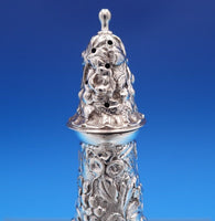 Rose by Stieff Sterling Silver Salt Shaker #12 4 1/4" x 1 1/2" 1.7 ozt." (#7957)