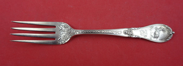 Zodiac By Gorham Sterling Silver Tea Fork "Capricorn" December  5 3/4"