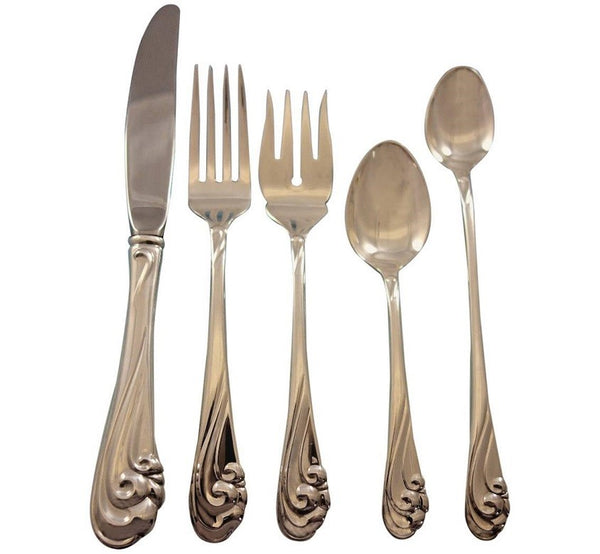Dancing Surf by Kirk Sterling Silver Flatware Set for 8 Service 40 pieces