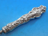 Irian by Wallace Sterling Silver Steak Carving Fork HH with Stainless 8 5/8"