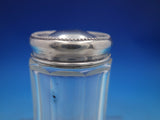 Foster & Bailey Sterling Silver and Glass Dresser Jar #1779 Dented Chip (#6636)