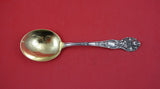 Wild Rose by Watson Sterling Gumbo Soup Spoon GW BC w/ flowers in bowl 6 3/4"