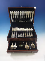 King Richard by Towle Sterling Silver Flatware Set For 12 Service 55 Pieces