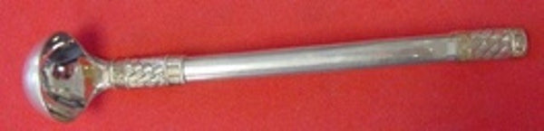 Aegean Weave Gold by Wallace Sterling Silver Mustard Ladle Custom Made 5 1/4"