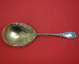 Chrysanthemum by Durgin Sterling Silver Berry Spoon in Fitted Box 9 3/8" Serving