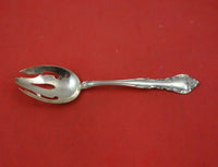 Alencon Lace by Gorham Sterling Silver Serving Spoon Pierced Original 8 1/2"