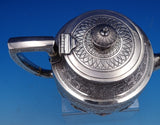 Zodiac English Sterling Silver Coffee Set 4pc includes Kettle on stand (#7881)