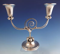 Blossom by Boardman Sterling Silver Candelabra Pair #1203 (#1001)