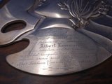 Silverplate on Wood Plaque for Hair Fashion Council of America Artist (#6491)