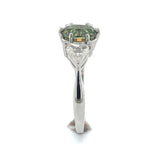 Platinum 1.28 Carat GIA Genuine Natural Alexandrite and Diamond Ring (#J6505)
