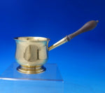 English Sterling Silver Pipkin Vermeil with Wood Handle 3" x 8" (#6300)