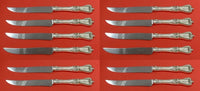 Old Colonial by Towle Sterling Silver Steak Knife Custom Set 12pc Serrated 8 3/4