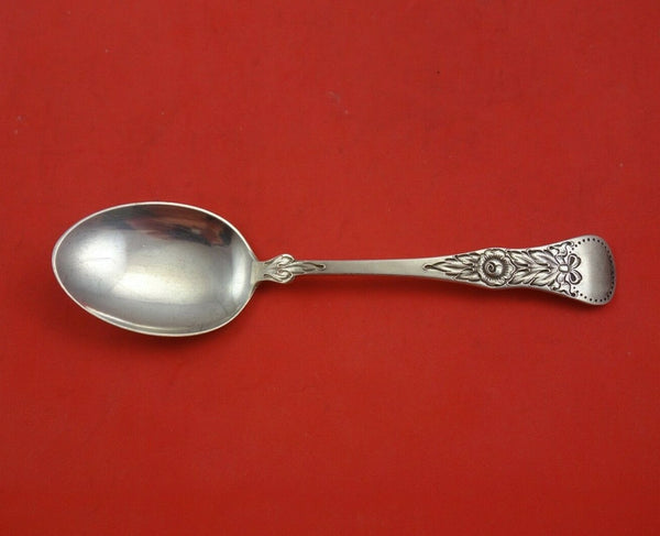 Flat Rose aka Rose by Unknown Sterling Silver Place Soup Spoon 6 3/4" Flatware
