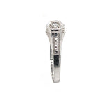 14k White Gold Child's Genuine Natural Diamond Hand Engraved Ring (#J6308)
