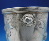 Coin Silver Water Goblet w/Floral Design 6 3/4" x 3 1/2" 7.5 ozt. c.1835 (#6763)