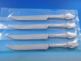 Vienna by Reed and Barton Sterling Silver Steak Knife Set 4pc Texas Sized Custom