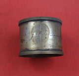 Medallion by Unknown Coin Silver Napkin Ring BC with Applied Medallion c.1860