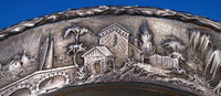 Repousse by Kirk & Son Inc 925/1000 Silver Architectural Plate 2703 12.5" #8383