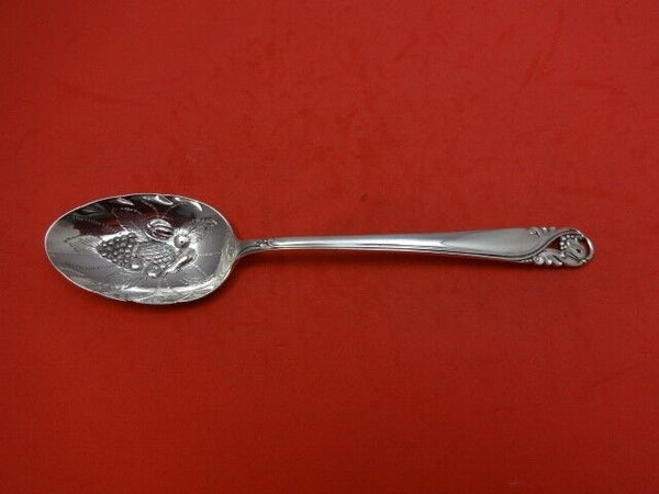 Spring Glory by International Sterling Silver Berry Spoon Embossed Fruit In Bowl