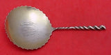 Square Twist #5 by Whiting Sterling Silver Confection Spoon Gold Washed 5 1/8"