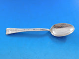 Lap Over Edge Acid Etched Tiffany Sterling Silver Teaspoon Poppies Floral 6"
