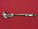 Jeanne d' Arc by International Sterling Silver Olive Spoon Pierced Original 6"