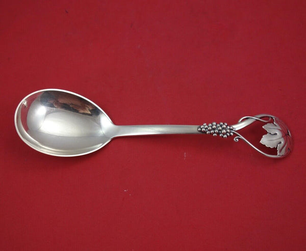 Cohr Sterling Silver Berry Spoon with grape vine 9"