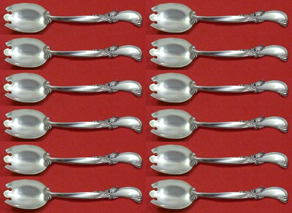 Waltz of Spring by Wallace Sterling Silver Ice Cream Dess. Fork Custom Set 12pc