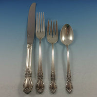 Brocade by International Sterling Silver Flatware Set For 8 Service 48 Pieces