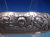 English Estate Sterling Silver and Cut Glass Dresser Box Cherubs c.1904 (#6752)